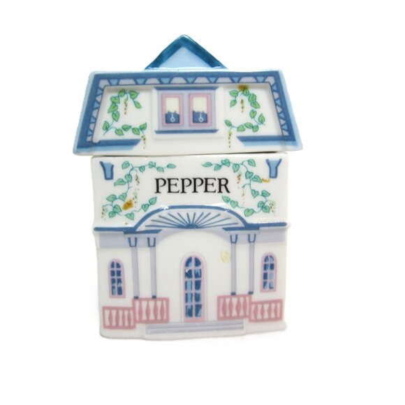 Original Lenox Spice Village Pepper Spice Jar Cottage House Ceramic - Picture 1 of 9